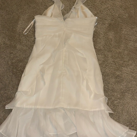 Bebe ALLOVER RUFFLE MINI DRESS bright white - Picture 4 of 7